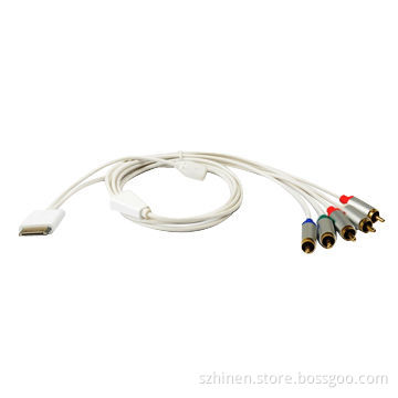 30-pin Dock Connector to Component AV Cable with USB for iPod/iPhone/iPad